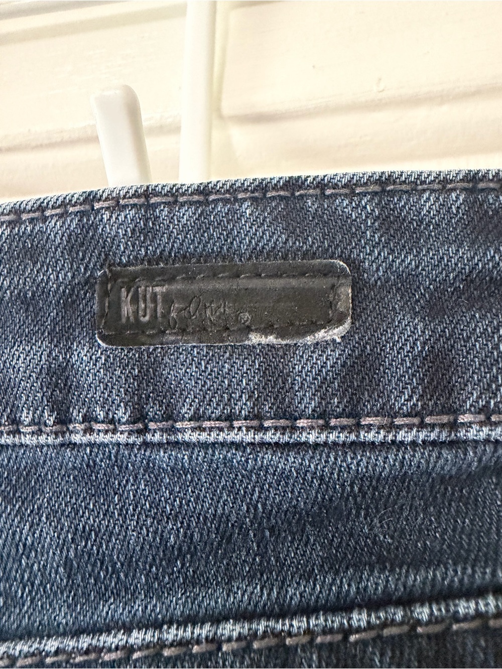 Kut from the Kloth Straight Leg Jeans in Dark Indigo Wash - Picture 4 of 5